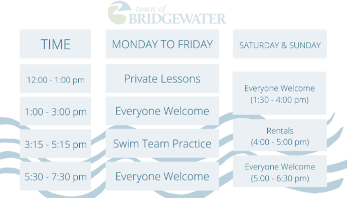 Swim schedule