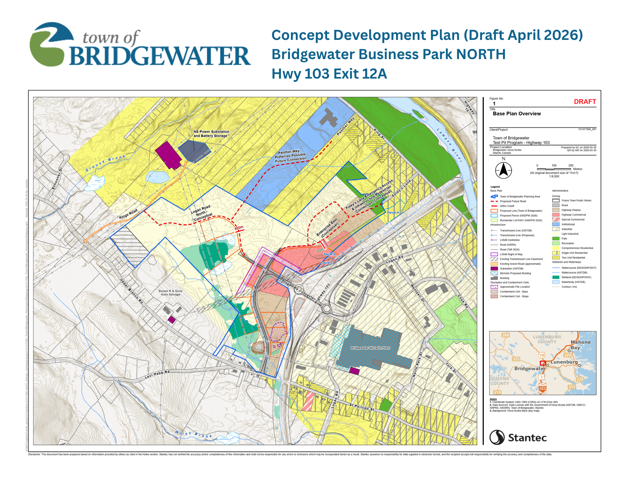 Concept Development Plan Bridgewater Business Park NORTH