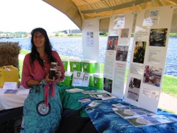 Local business owner and her environmental products