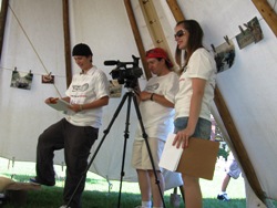 Community Youth Team making the video