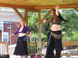 Performance by belly dancers